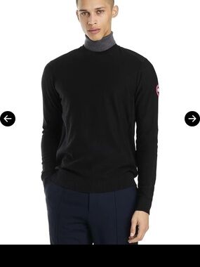 Canada Goose Dartmouth Sweater Black XXL red logo NWT